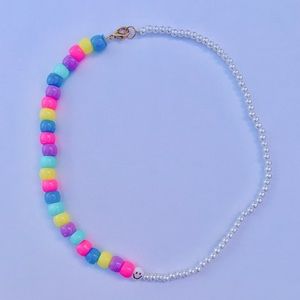 Rainbow Pearl Necklace